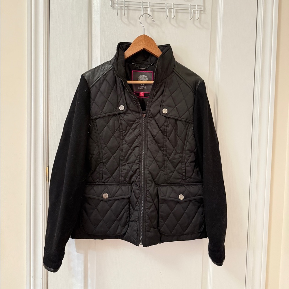 Vince Camuto Black Quilted Jacket